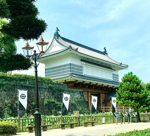 Goromon gate at the ruins of Kagoshima Castle